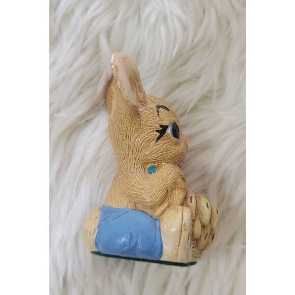 Vintage Rabbit Figurine Bunny England Pepiware Stoneware Easter "Chomper" - Picture 4 of 8